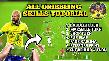 All Dribbling Skills Tutorial In eFootball 2024 Mobile