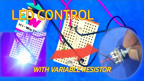 Variable Resistor with LED | LED Brightness Control using Potentiometer | SANTA Lab 🧪