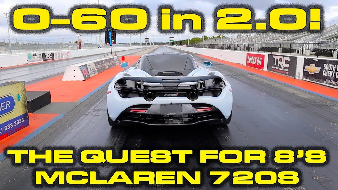 New Record In The Mclaren 720s Down The 1 4 Mile With 0 60 Mph In 2 Seconds Youtube