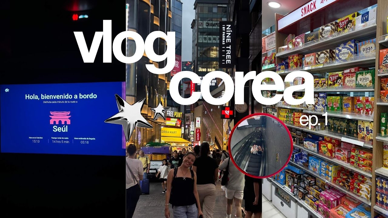 corea vlog (ep.1) | un viaje de 18hrs y un díaaa