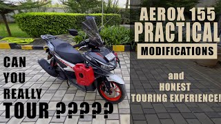 Yamaha Aerox 155 - MOST PRACTICAL MODS | HONEST TOURING REVIEW Actualización