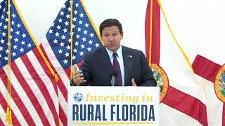 Governor DeSantis Awards Infrastructure Funds for Small Rural Florida Communities