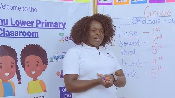 How to use ordinal numbers to identify positions numbers 1 to 5 in short form | CBC Grade 3 Math