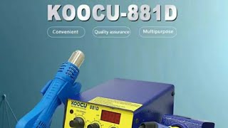 Koocu881d  Digital Rework Station  Ac 220v 50hz 750w Max  Heat Gun U0026 Soldering Iron