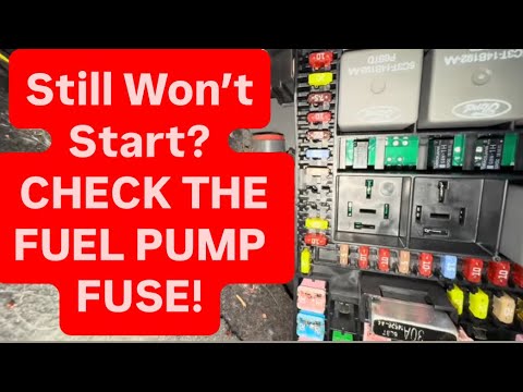 FUEL PUMP FUSE LOCATION. - YouTube