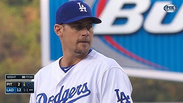 PIT@LAD: Wright fans two in three scoreless innings