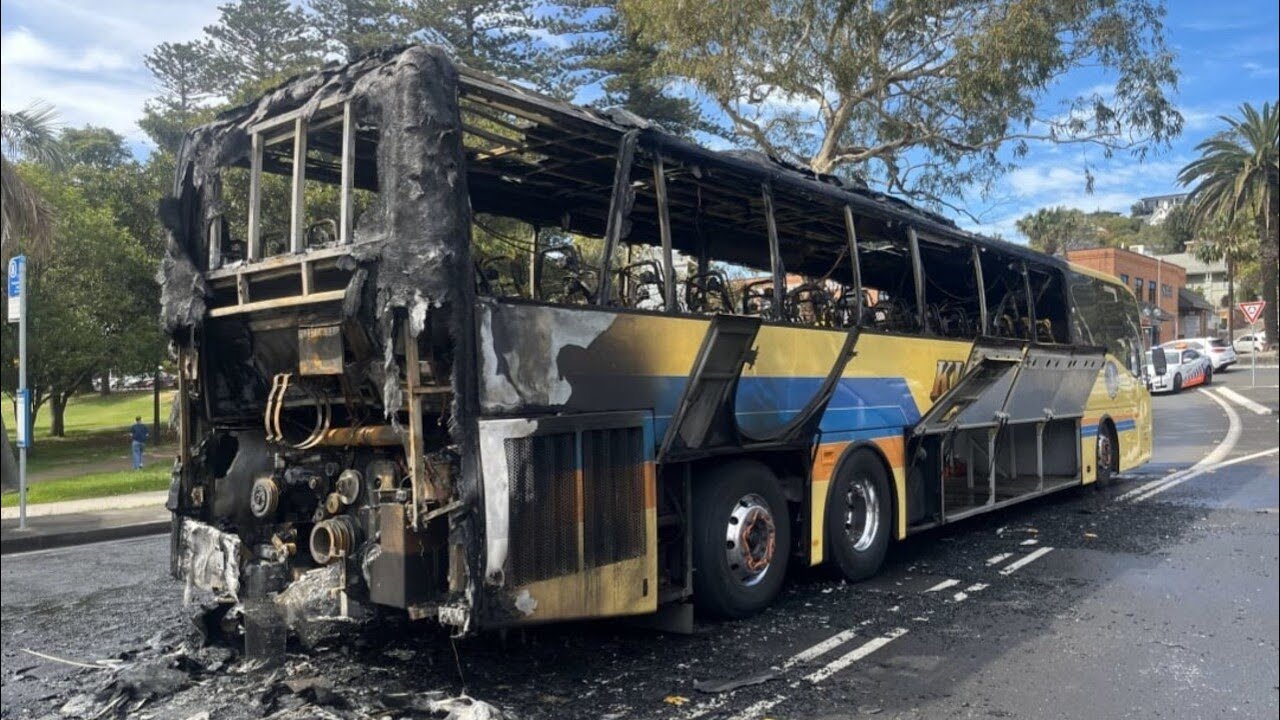 Students escape school bus fire on NSW South Coast
