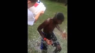 ALS ice bucket challenge in slow motion