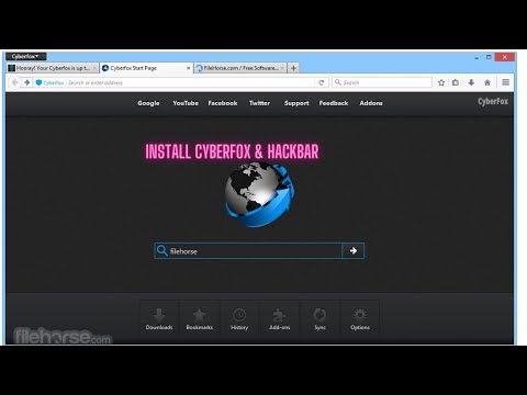 Install Cyberfox & Hackbar in windows