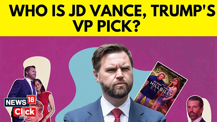 Who Is JD Vance, The Ohio Senator And Trump's VP Pick? | U.S Election | English News | News18 | N18G