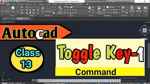 toggle key | toggle key in autocad