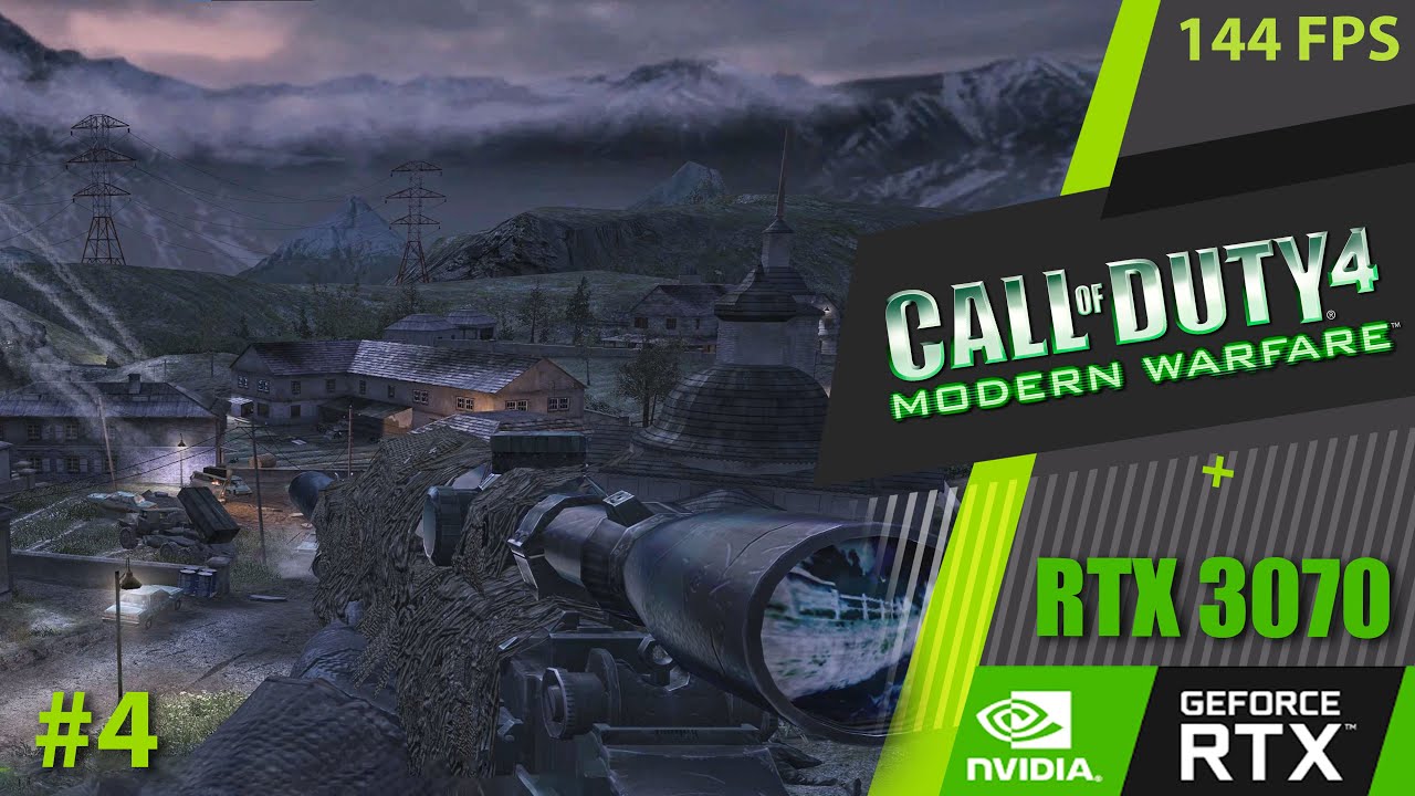 Call of Duty 4:  Modern Warfare  -  Mission #4 -  [Blackout] - 4K  I  144 fps I 21:9