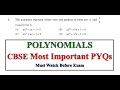 Class 10th Polynomials 🔥 Important Questions | Class 10th Boards