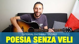 Video thumbnail of "ULTIMO - Poesia senza veli Accordi Chitarra Tutorial"