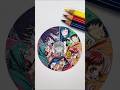 3色でadoさんコラボを塗ってみた #ado #chibimarukochan #おどるポンポコリン #ちびまる子ちゃん #hatsunemiku #colorwheel #colormixing