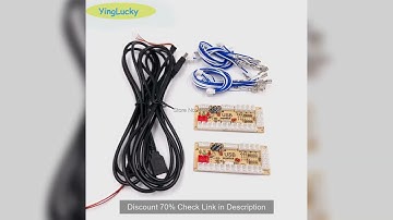 2 Players Zero Delay Arcade DIY KIT USB ENCODER PC TO JOYSTICK FOR 4way & 8way ZIPPY JOYSTICK & 4.8M