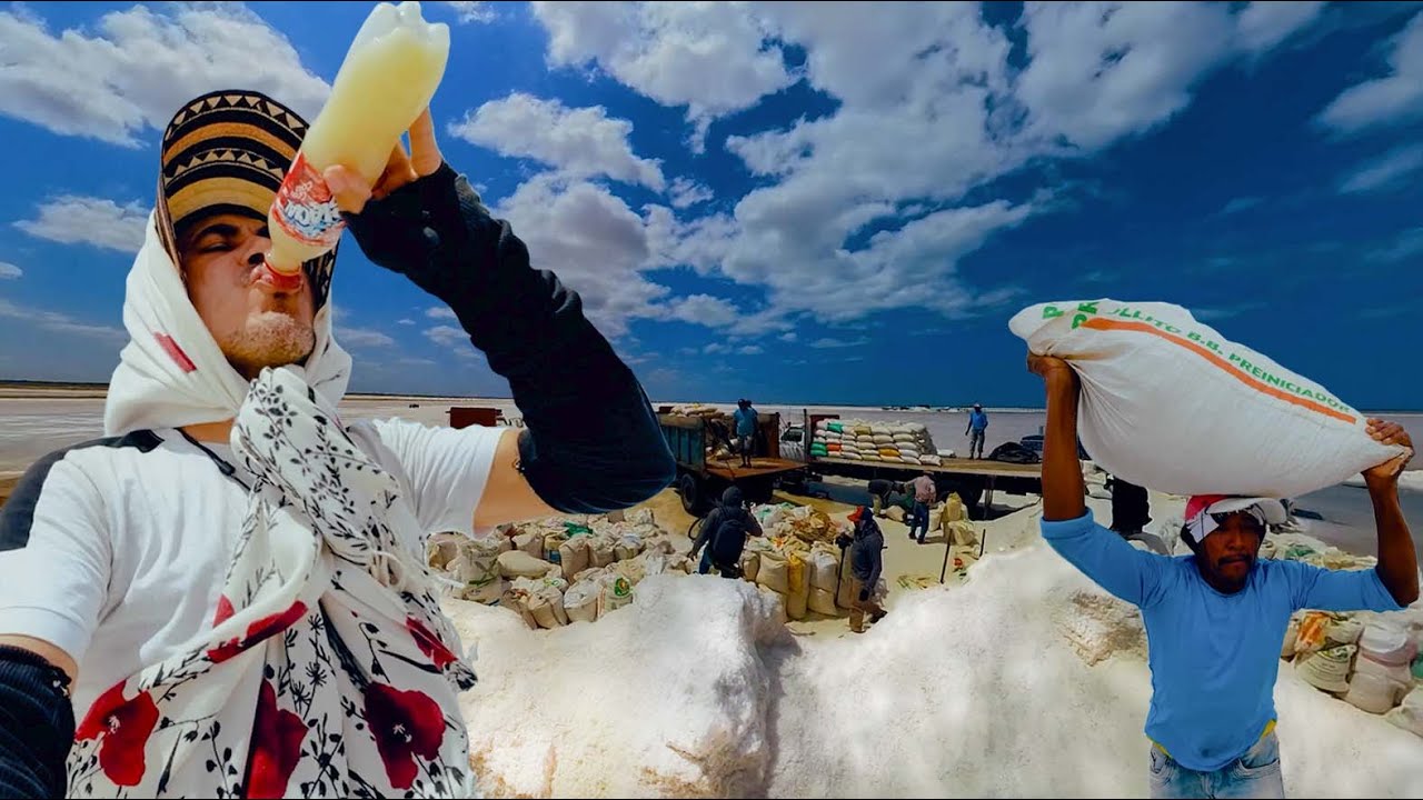 Me Tome una Chicha en El lugar mas Salado de Colombia/ Salinas de MANAURE - La Guajira