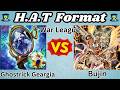 Ghostrick Geargia Vs Bujin! | HAT Format Replay Review! | Yu-Gi-Oh! April 2014 Banlist
