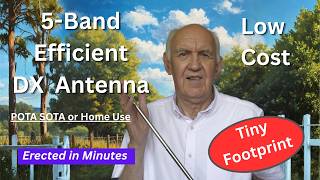 Multi Band  Efficient Portable DX Whip Antenna. Sets up in minutes.