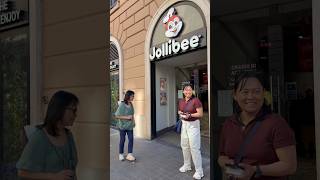 Found a little piece of the Philippines in Rome. #travel #reels #shorts #jollibee #philippines
