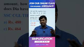 Ratio Tricks u must Know😎🔥 #maths #rrbntpc #upsc #ssc #ssccgl #tnpsc #rrb #sscchsl #sscgd