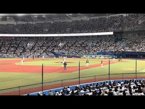 (ギータの勝ち越し打‼️) 鷹柳田　抜群のバットコントロールでタイムリーを放つ‼️