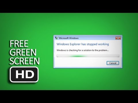 Free Green Screen - Windows 10 Error Screen