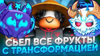 картинка: Я СЬЕЛ ВСЕ ФРУКТЫ С ТРАНСФОРМАЦИЕЙ В BLOX FRUITS