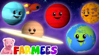 planets song solar system song learning videos for kids nursery rhymes kids songs farmees
