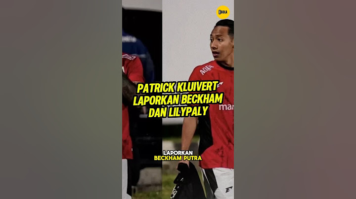 Patrick Kluivert secretly reported Beckham Putra and Stefano Lilipaly to PSSI chairman Erick Thohir
