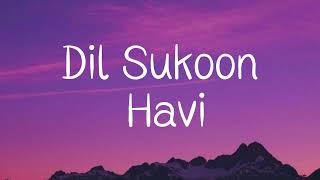 Havi - Dil Sukoon | Lyrics | Musi Calm |