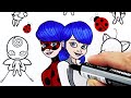 Miraculous Ladybug Coloring Page | Marinette Tikki Plagg Trixx Pollen Peacock Papillon Wayyz