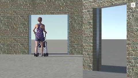 Baby stroller stuck in the door on Unity