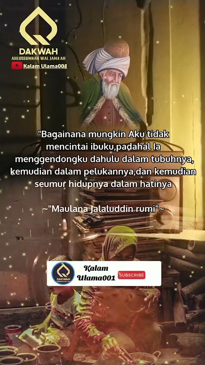 Syair Jalaluddin rumi | kasih Ibu #story #said