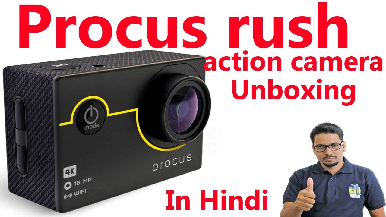 Hindi || procus rush action camera Unboxing.