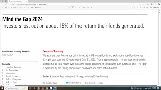 Timing markets cost investors 1.1% per year in lost returns according to Morningstar