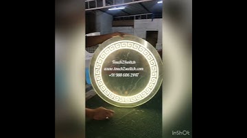 Touch2Switch, Round Shape Led Mirror