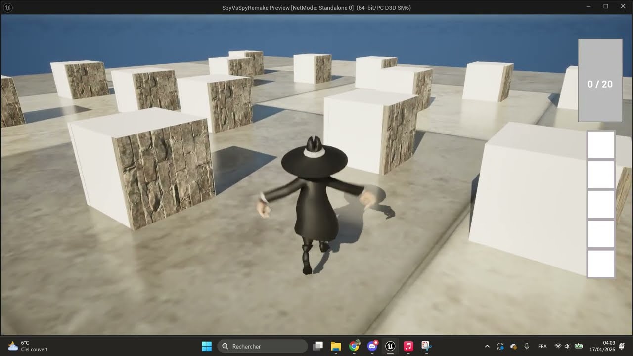 Spy vs Spy Remake - Devlog #05 : Système de Mort & Respawn (Ragdoll)