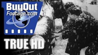 HD Historic Stock Footage FREAK SNOW STORM SLAMS SPAIN 1957