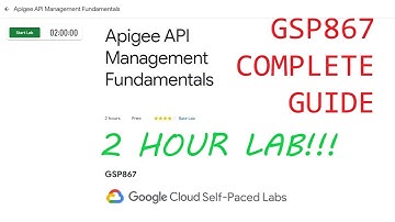 Apigee API Management Fundamentals [GSP867]