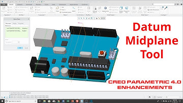 Creo Parametric - How to Create a Datum Midplane