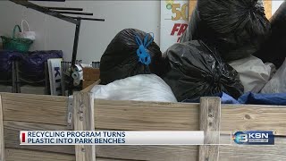 Local recycling program turns plastic into park benches