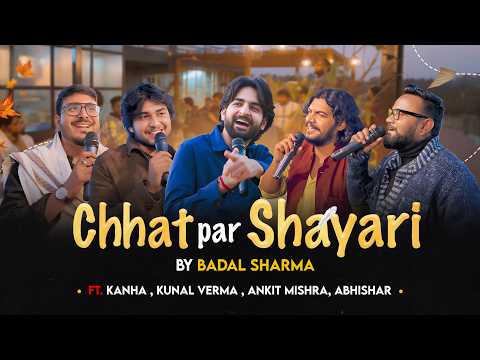 Shayari on terrace with Kanha Kamboj , Abhishar Shukla , Ankit Mishra , Kunal Verma.