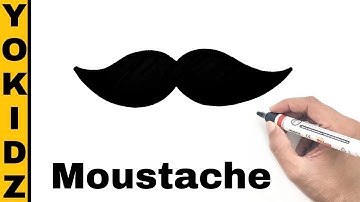 How To Draw Moustache | YoKidz Channel | YoKidz Drawing