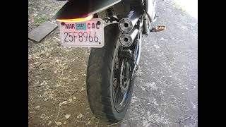 Kawasaki KLX300 Dual Scrambler Exhaust with Quiet Inserts