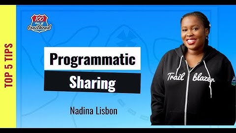 Coding: Programmatic Sharing [Top 5] with Nadia Lisbon