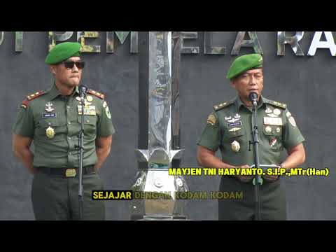Apel Bersama Dalam Rangka Penyerahan Satuan Kodam XVIII/Kasuari