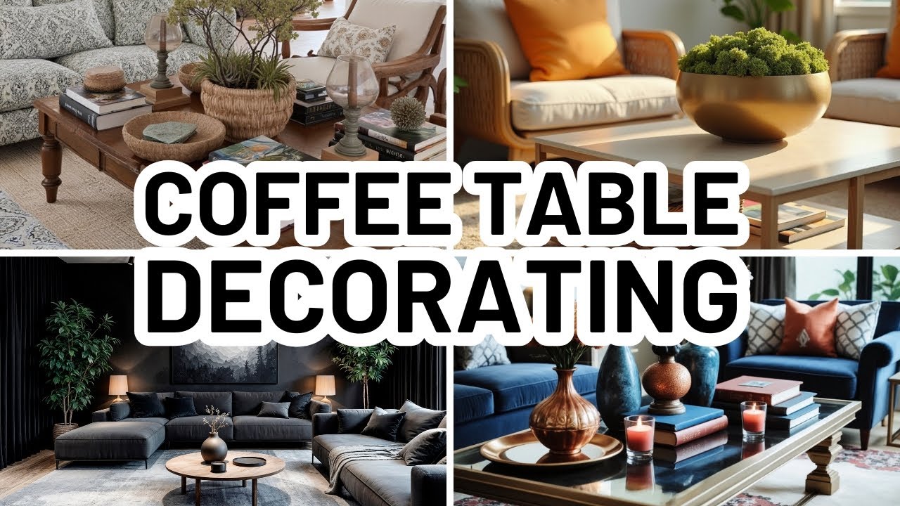 HOW TO DECORATE A COFFEE TABLE - 4 Easy Coffee Table Styling Formulas ...