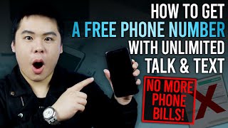 How To Get A FREE Phone Number With UNLIMITED Talk And Text [Legit Way To Save Money]