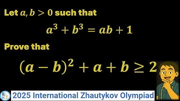 Olympiad Gem: Prove This Inequality from Zhautykov 2025!